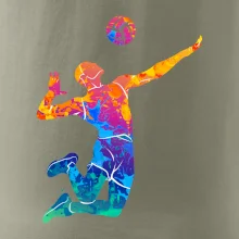 Volejbalista splash s loptou