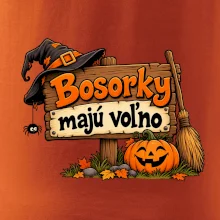 Bosorky majú voľno - tabuľa s tekvicou