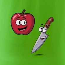 Parové tričko - Jablko a nôž