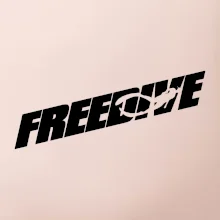 Freedive - nápis s potápačom