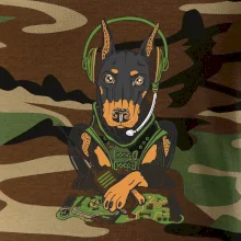 Bojový doberman (Pecka design)