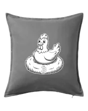 Kurča sediace na bitcoinovom hniezde