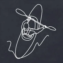 Kajak zhora jedným ťahom