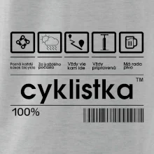 Čiarový kód - cyklistka