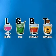 LGBT -  Likér, Gin, Brandy, Tequila