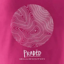 Praděd - vrstevnice v kruhu