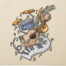 Hudobné nástroje v notách