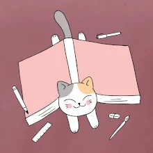 Učenie na štátnice mačka Učenie na štátnice mačka