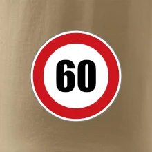 Dopravná značka - obmedzenie rýchlosti 60
