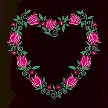 Červené tulipánové srdiečko (Pecka design)