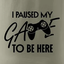 I paused my game to be here