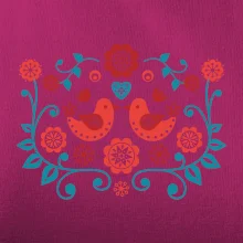 folklór - dva červené vtáčiky