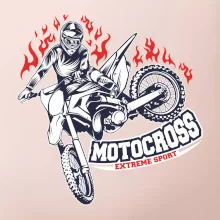Motocross extreme sport fire