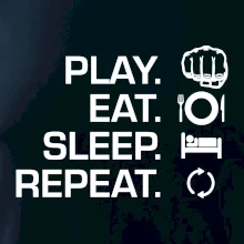 MMA eat sleep repeat