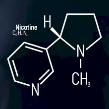 Molekulárna štruktúra Nikotín Molekulárna štruktúra Nikotín