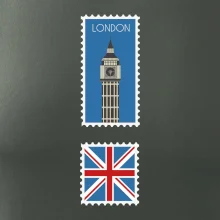 Londýn známka farebná