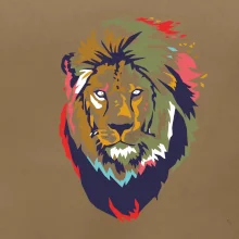 Hlava leva kreslená jednoduchá