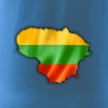 Litva vlajka mapa