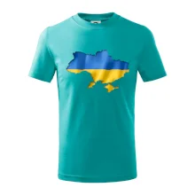 Ukrajina vlajka mapa