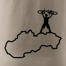 Mapa Slovenska - cyklista