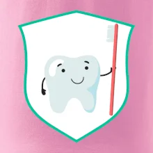 Zúbok na prsníku - zubná kefka