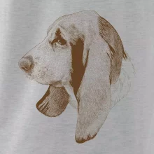 Basset - kreslená hlava