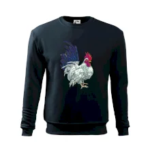 Kohút kreslený biely