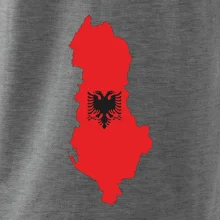 Albánsko mapa a znak