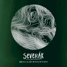 Severák - vrstevnice v kruhu