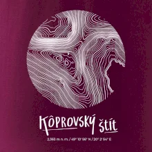 Kôprovský štít - vrstevnice v kruhu