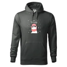 Mačka v čiapke s vystrčeným jazykom