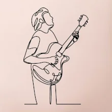 Gitarista jedným ťahom