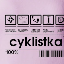 Čiarový kód - cyklistka