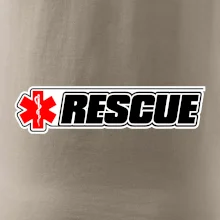 Záchranár rescue kríž červený
