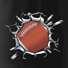 Americký futbal lopta v triku