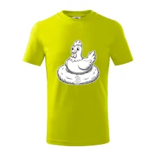 Kurča sediace na bitcoinovom hniezde