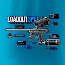 Technický výkres výstroja pre paintball