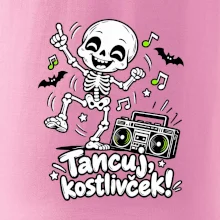 Tancuj kostlivček s boomboxom