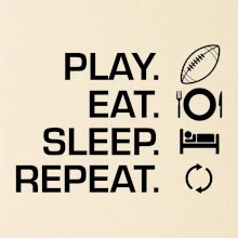 Play Eat Sleep Repeat americký fotbal