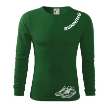 Running nápis šikmo