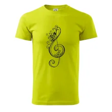 Husľový kľúč kvety