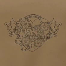 Steampunk srdce kreslené