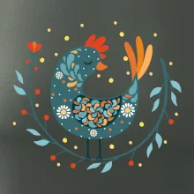 Folklór - sliepky s margarétkami