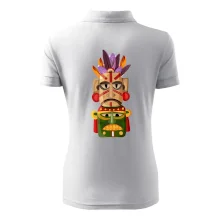 Mayová maska s perím