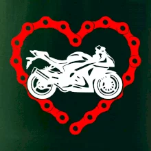 Moto srdce reťaz - superšport