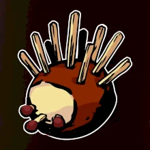 Gaštanový ježko - prsník