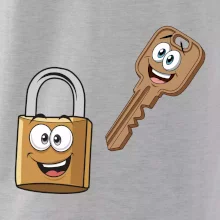 Parové tričká - Zámok a kľúč Parové tričká - Zámok a kľúč