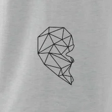 Párový motív srdca geometrie - ONA