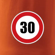 Dopravná značka - obmedzenie rýchlosti 30 Dopravná značka - obmedzenie rýchlosti 30