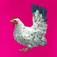 Sliepka kreslená biela